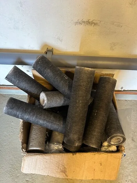 Smutsiga filter vid filterbyte hos KBAB, bild 3 av 3